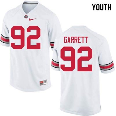 Youth Ohio State Buckeyes #92 Haskell Garrett White Nike NCAA College Football Jersey January ICE7344QL